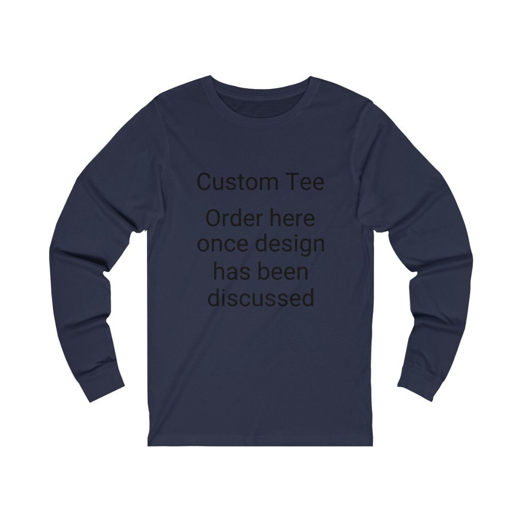 【SATIIIZ】Banid Printing Long Sleeve T-Shirt Custom Design -- Unisex Jersey Long Sleeve Tee - Etsy