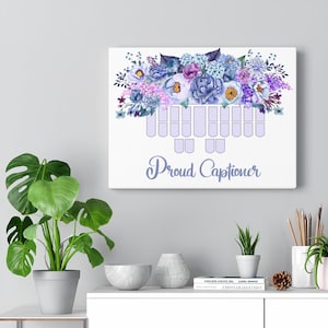 Proud Captioner Steno Key Art, Court Reporter, Stenographer, Canvas Gallery Wraps