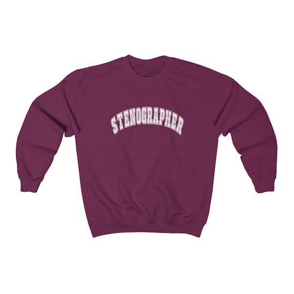 Stenographer Unisex Heavy Blend Crewneck Sweatshirt