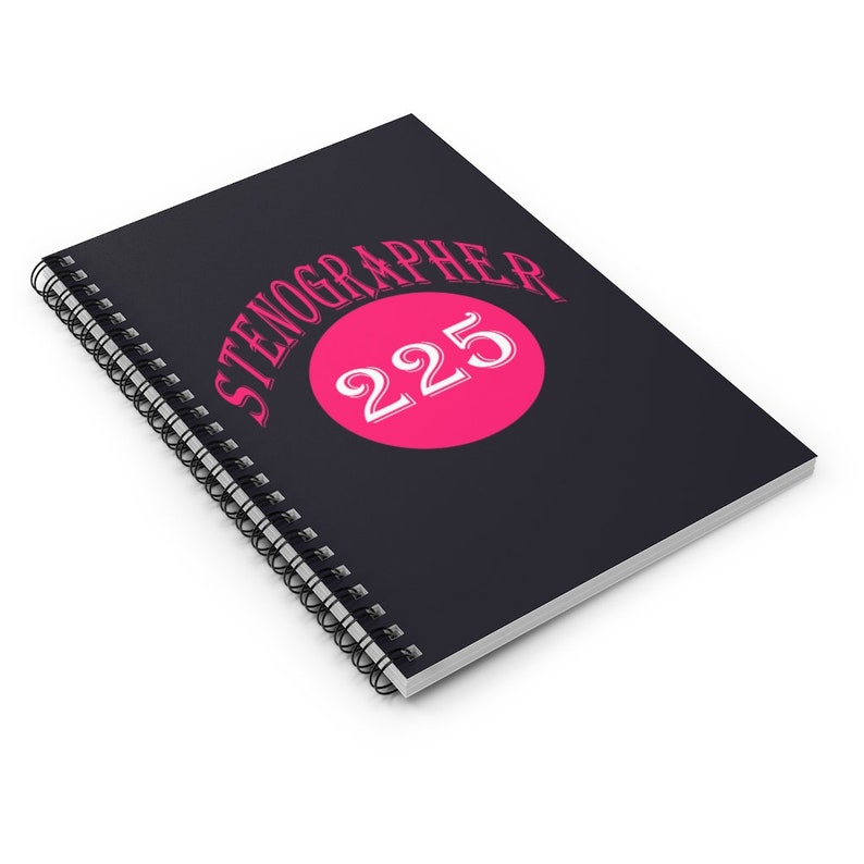 Stenographer 225 Court Reporter's Spiral Notebook Ruled Etsy