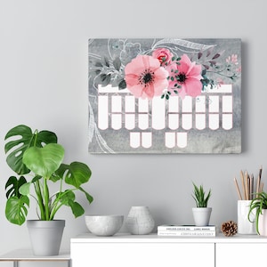 Watercolor Steno Keyboard Art 16x12 Canvas Gallery Wraps