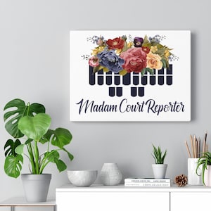 Stenographer Keyboard,Canvas Gallery Wraps