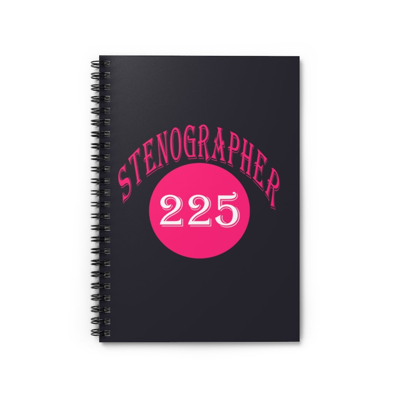 Stenographer 225 Court Reporter's Spiral Notebook Ruled Etsy