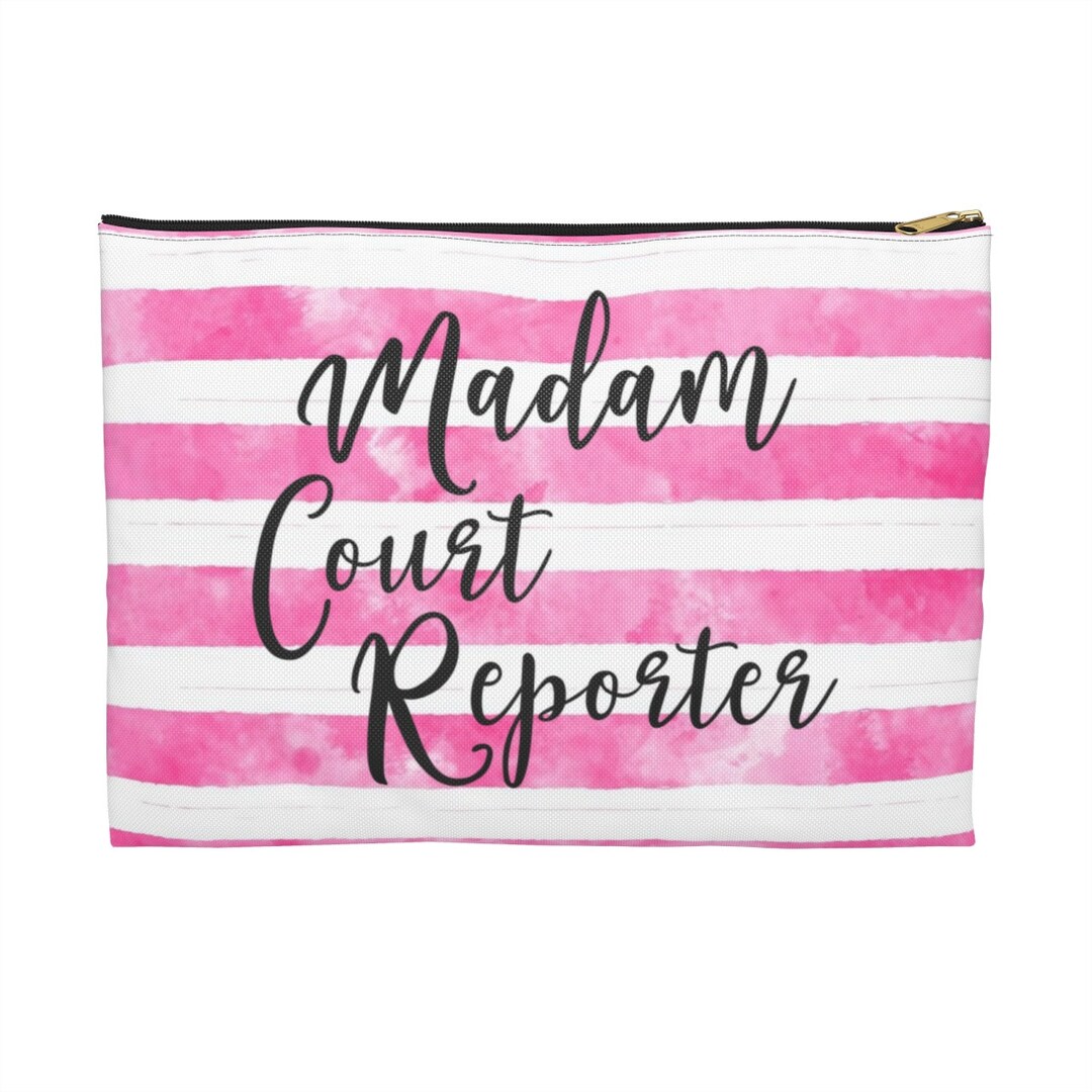Madam Court Reporter, Stenographer Gift, Accessory Pouch Etsy