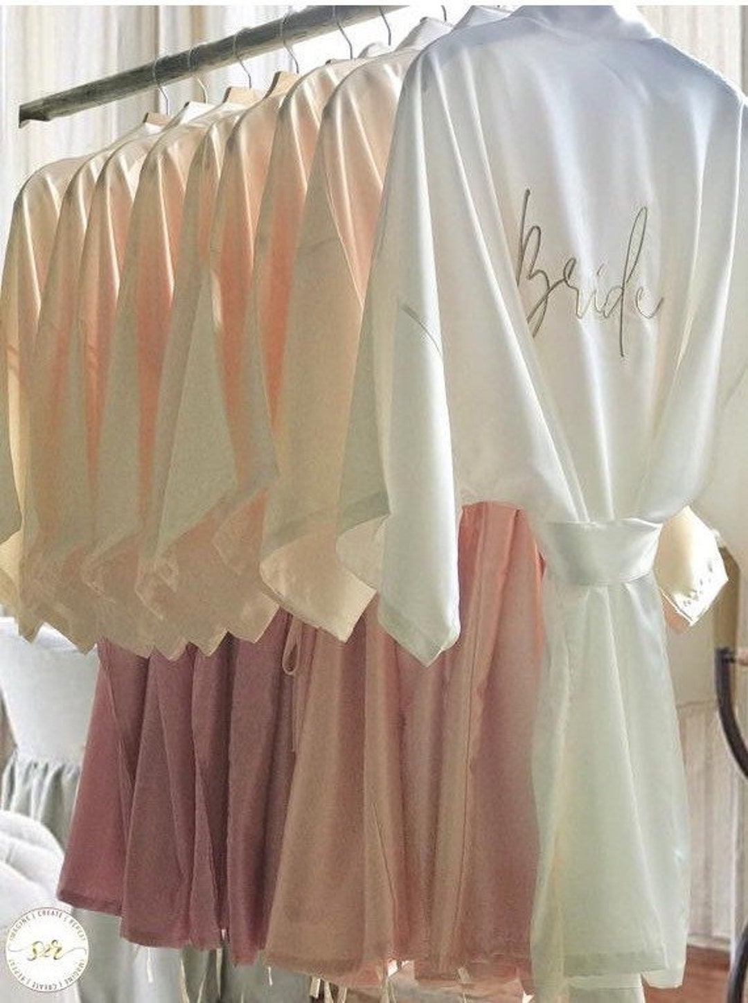 Bridal Robes,bridesmaid Robes,silk Robes,satin Robes,bridesmaid ...