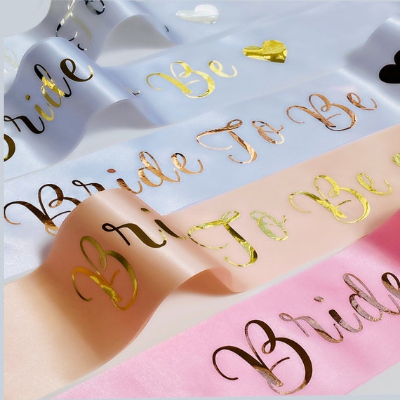 Bride To Be Sash Pink & Gold Bride To Be Sash Pink & Gold