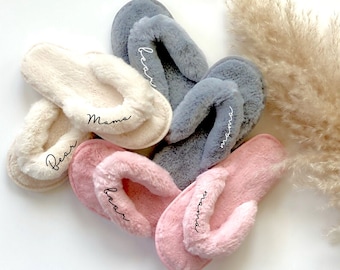 Pantuflas de piel sintética personalizadas: un regalo peludo personalizado