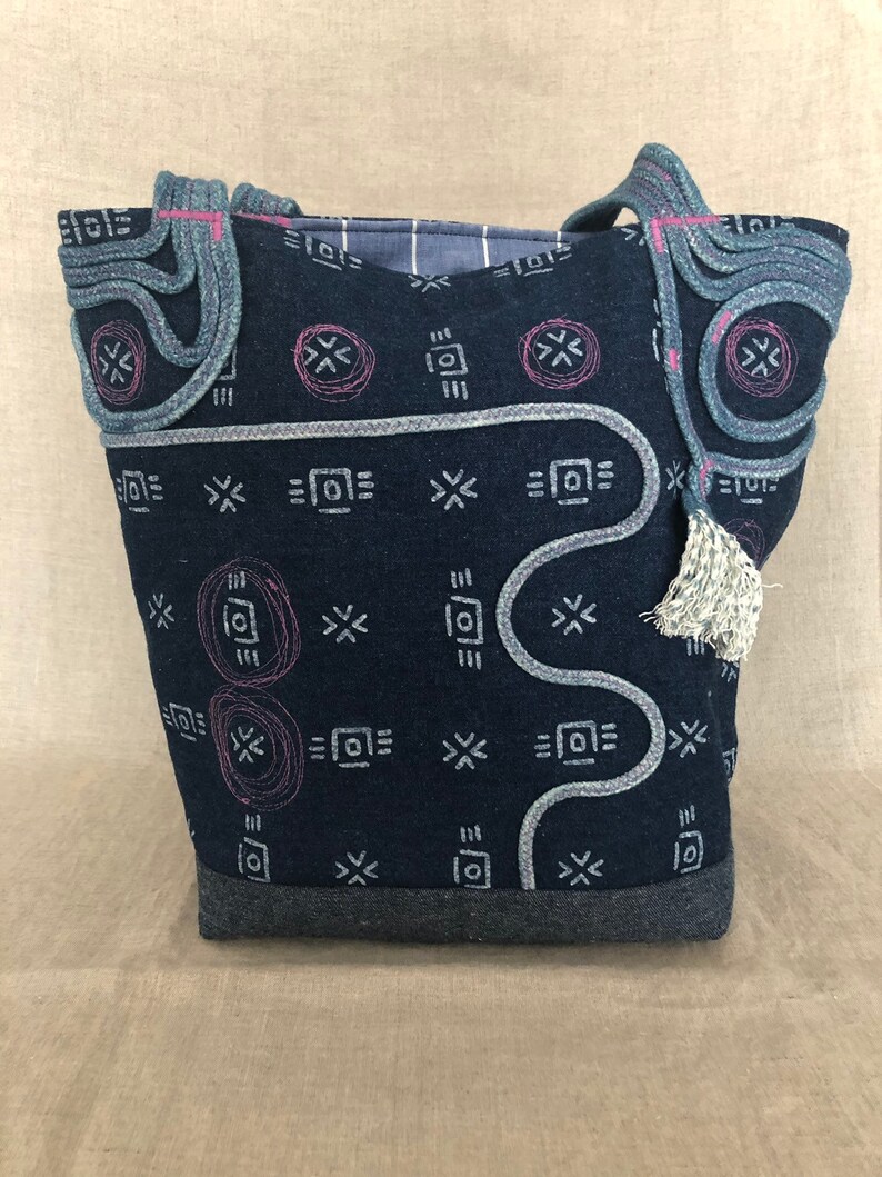 Denim Rope Bag