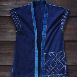 Sashiko Vest - Etsy UK