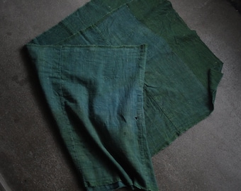 Green cotton cloth from the early Showa era.