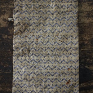 A stencil-dyed wallet made from washi paper from around the Meiji period.