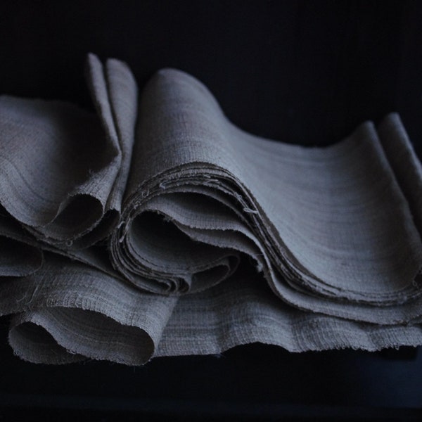 Antique Japanese natural color Linen cloth.