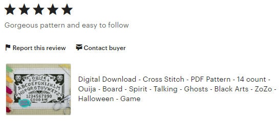 Digital Download - Cross Stitch - PDF Pattern - 14 Count - Ouija ...