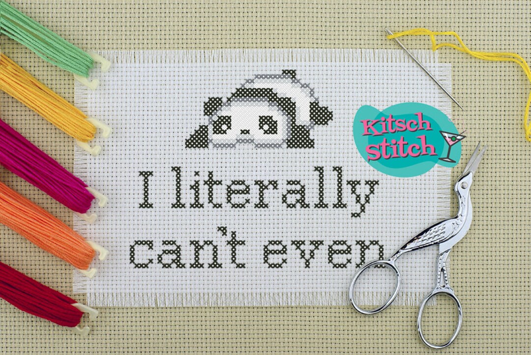 Digital Download - Cross Stitch - PDF Pattern - 14 Count - Literally ...