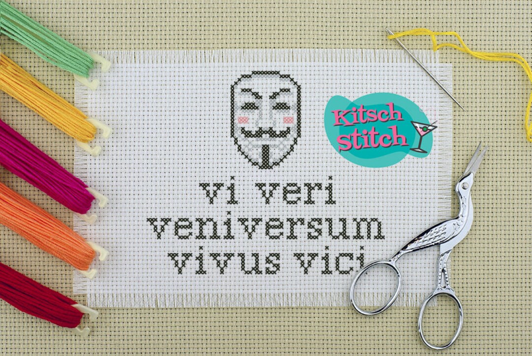 Digital Download - Cross Stitch - PDF Pattern - 14 Count - Guy Fawkes ...