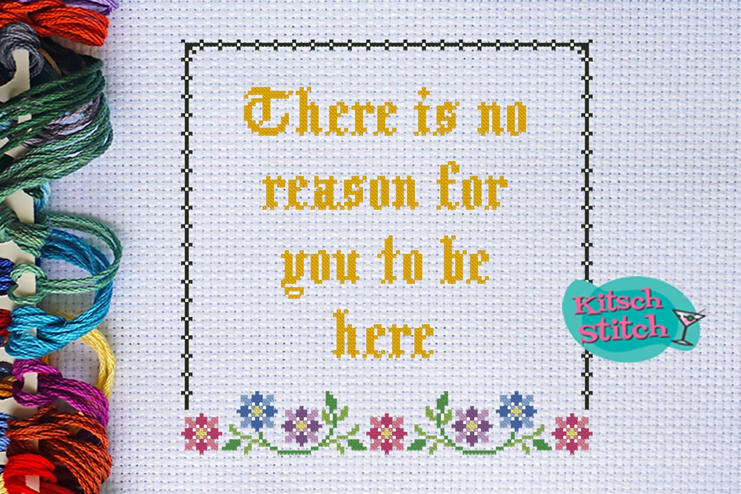Digital Download - Cross Stitch - PDF Pattern - 14 Count - There is No ...