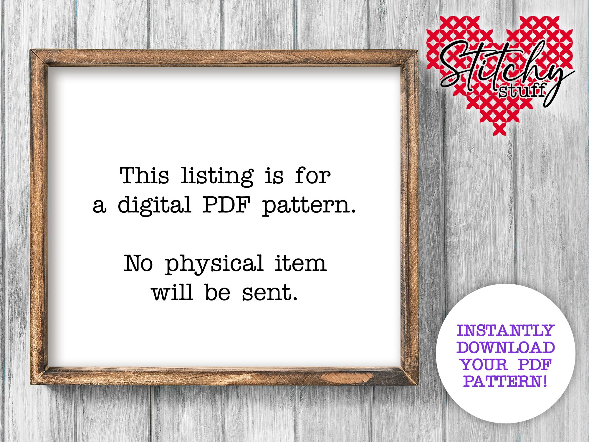Digital Download Cross Stitch PDF Pattern 14 Count - Etsy