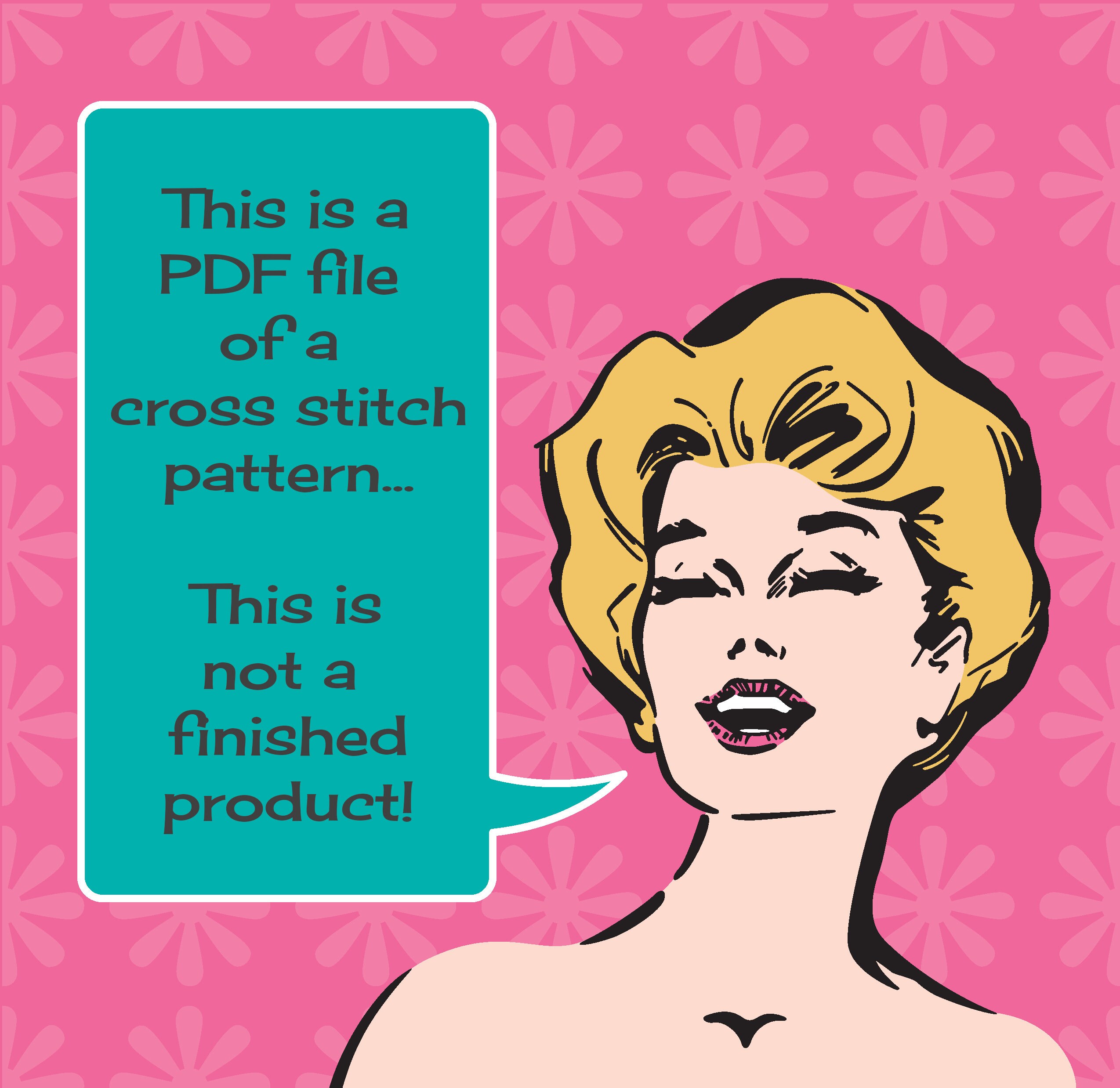 Digital Download Cross Stitch PDF Pattern 14 Count I Etsy