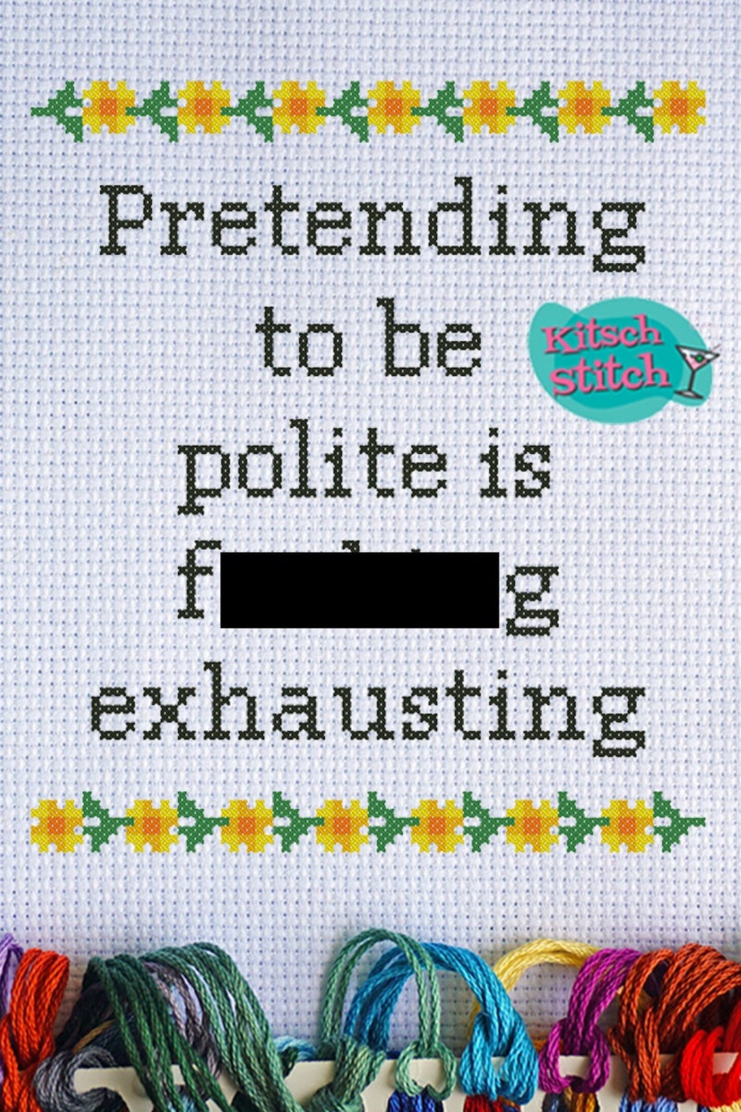 Digital Download Cross Stitch PDF Pattern 14 Count Pretending to Be ...