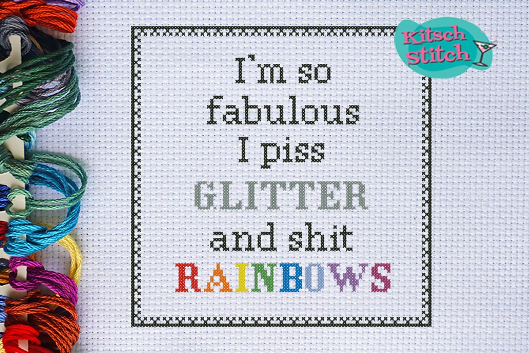Digital Download - Cross Stitch - PDF Pattern - 14 Count - I'm so ...