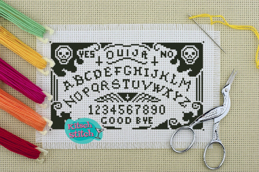 Digital Download - Cross Stitch - PDF Pattern - 14 Count - Ouija ...