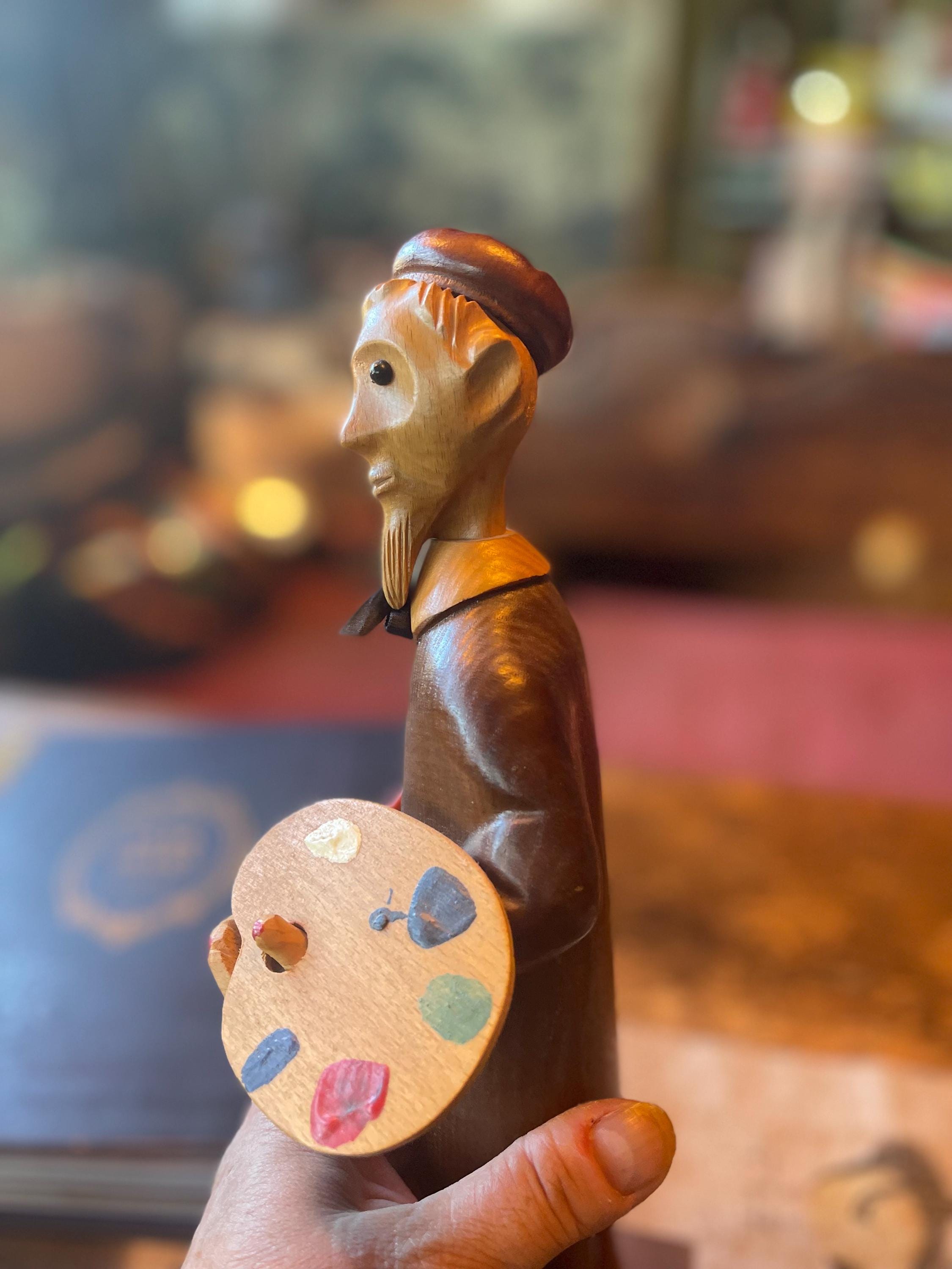 Vintage Italian Romer Handcrafted Artist Figure Wood-free Shipping