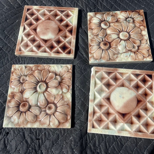 4- American Encaustic Tiling Company 6” tile-AET Co