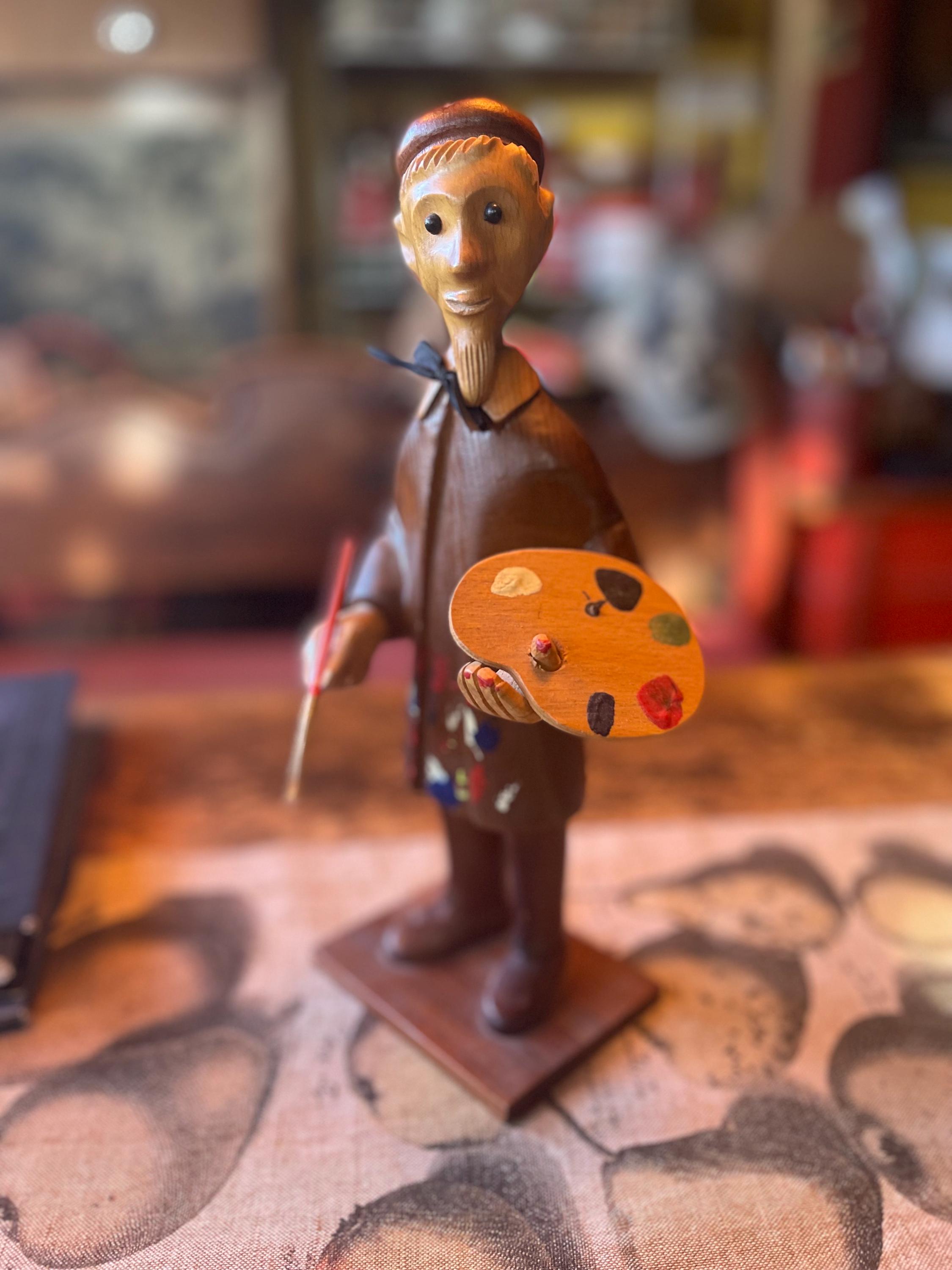 Vintage Italian Romer Handcrafted Artist Figure Wood-free Shipping