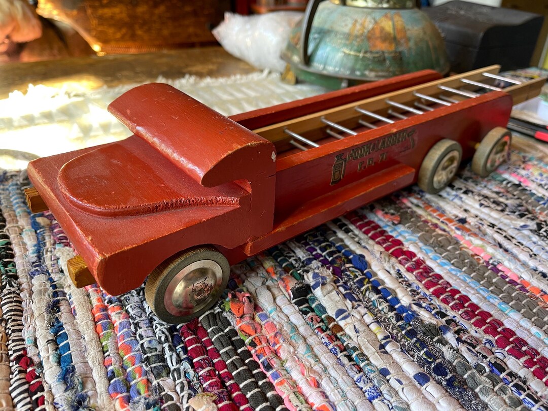 Firetruck Wood Stool main image 0