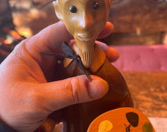 Vintage Italian Romer Handcrafted Artist Figure Wood-free Shipping