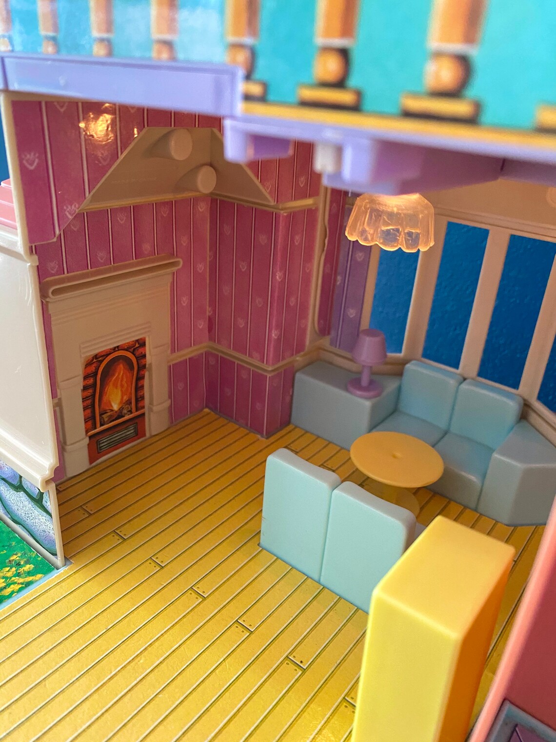 Vintage Blue Box Dream House 90s Dollhouse Mansion Vintage Etsy UK