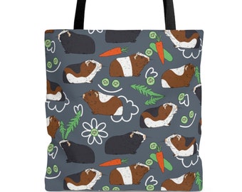 Guinea Pig Tote Bag - Guinea Pig Gift - meerschweinchen - Cochon d'Inde - Cavia, Fourre Tout - Sac Fourre Tout - Sac Cabas - Sac Bandouliere