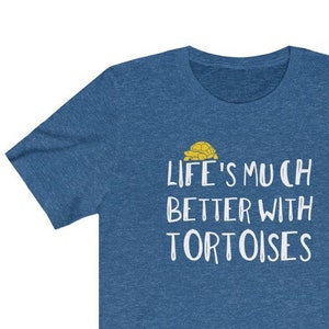 Tortoise Lovers Men&#39;s/Unisex T-Shirt - Gift for Pet Reptile Owners - Funny Tortoise T-Shirt with phrase/quote/sayings