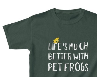 Pet Frog Lovers Youth Youth Unisex T-Shirt - Gift for Terrarium Owners - Boys Girls Tee