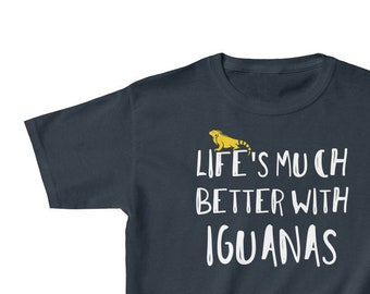 Iguana Lovers KIDS T-Shirt - Gift for Iguana / Reptile Owners - Children UNISEX Tee