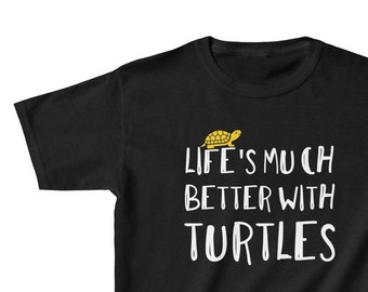 Turtle T-Shirt Youth Turtle Lover Shirt, Funny Turtle Shirt, Turtle Gifts, Turtle Owner Shirt, Pet Turtle T-Shirt, Turtle Phrase Quote Shirt