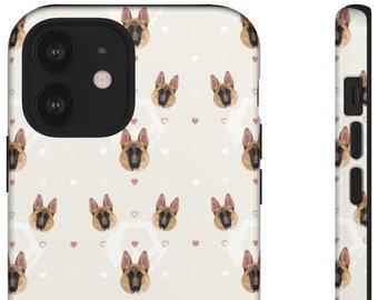 Deutscher Schäferhund Stoßfestes iPhone, Samsung Galaxy, Google Pixel Case. Mattes oder glänzendes Finish. Robuste Dual Layer Hülle.