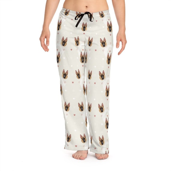 German Shepherd Women s Pajama Pants Relaxed Fit. All Over Print