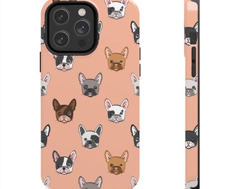 Cute French Bulldog iPhone 14, Plus, Pro, Pro Max Tough/Slim Cellphone Case. Frenchie Dog Lover Gift. Pets & Animals.