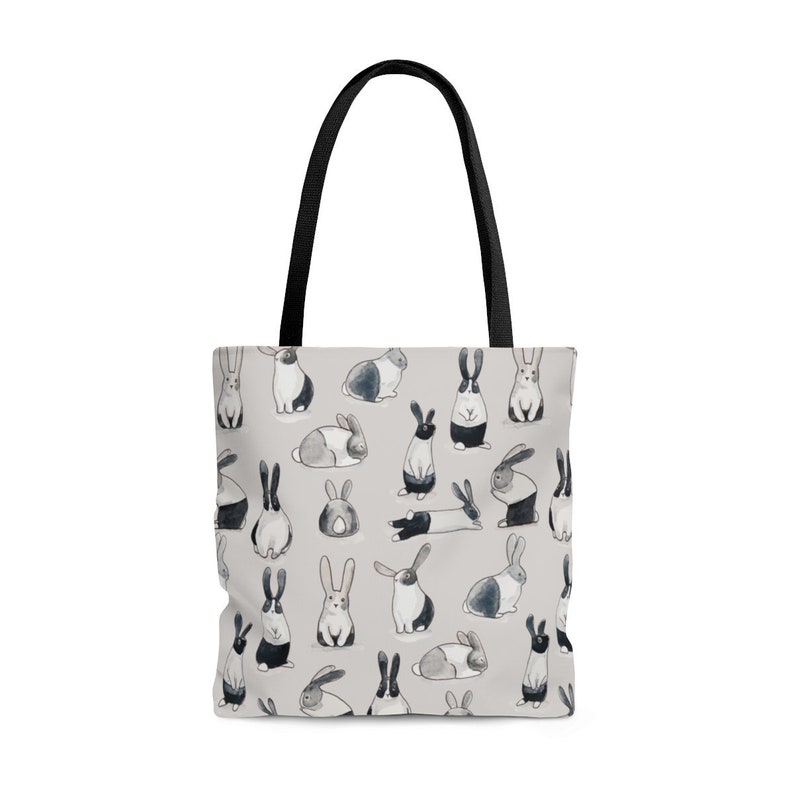 Cute Rabbit Tote Bag Rabbit Lover Gift Bunny Rabbit Owner Etsy