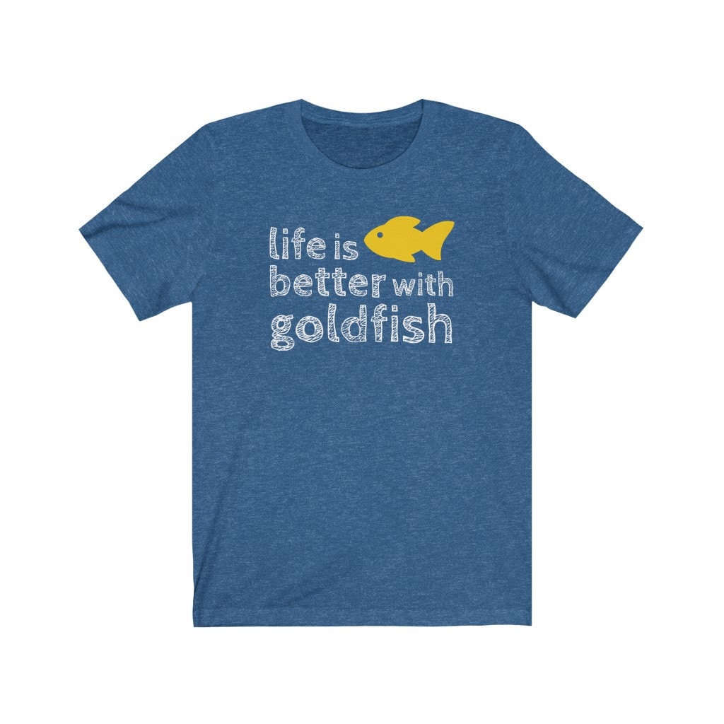 Goldfish Lover T-Shirt, Men's Unisex T-Shirt, Goldfish Lover Gift, Goldfish Phrase Quote, Funny Goldfish Shirt, Poisson Rouge, Goldfisch
