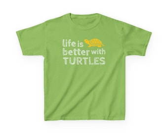 Kids Tee - Funny Turtle Lover Quote - Boys/Unisex