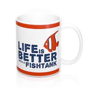 Aquarium Lover Mug, Aquarium Gift, Fish Lover Mug, Aquarist Mug, Funny Aquarium Phrase, Fishkeeper mug, Tasse ceramique, mug personalise