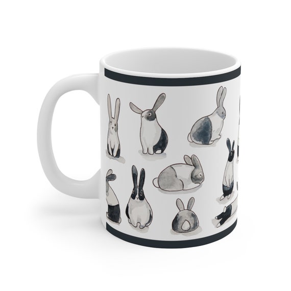 Rabbit Lovers Mug Gift For Pet Bunny Owners Coffee Drink Etsy