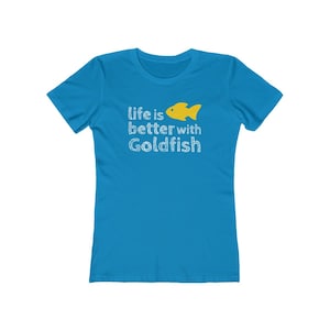 Goldfish Lover T-Shirt, Women&#39;s T-Shirt, Goldfish Lover Gift, Funny goldfish shirt, Aquarium Lover Shirt, Poisson Rouge, Goldfisch, Goudvis