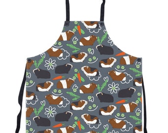 Guinea Pig patrón Apron - pet Cavy Owner Gift - Guinea Pig Gift - Cavy Lover Gift - Cavy Lover Apron - Guinea Pig Print Apron