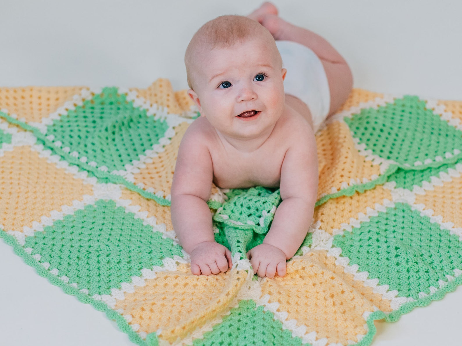 Crochet baby blanket with name baby shower gift personalized Etsy
