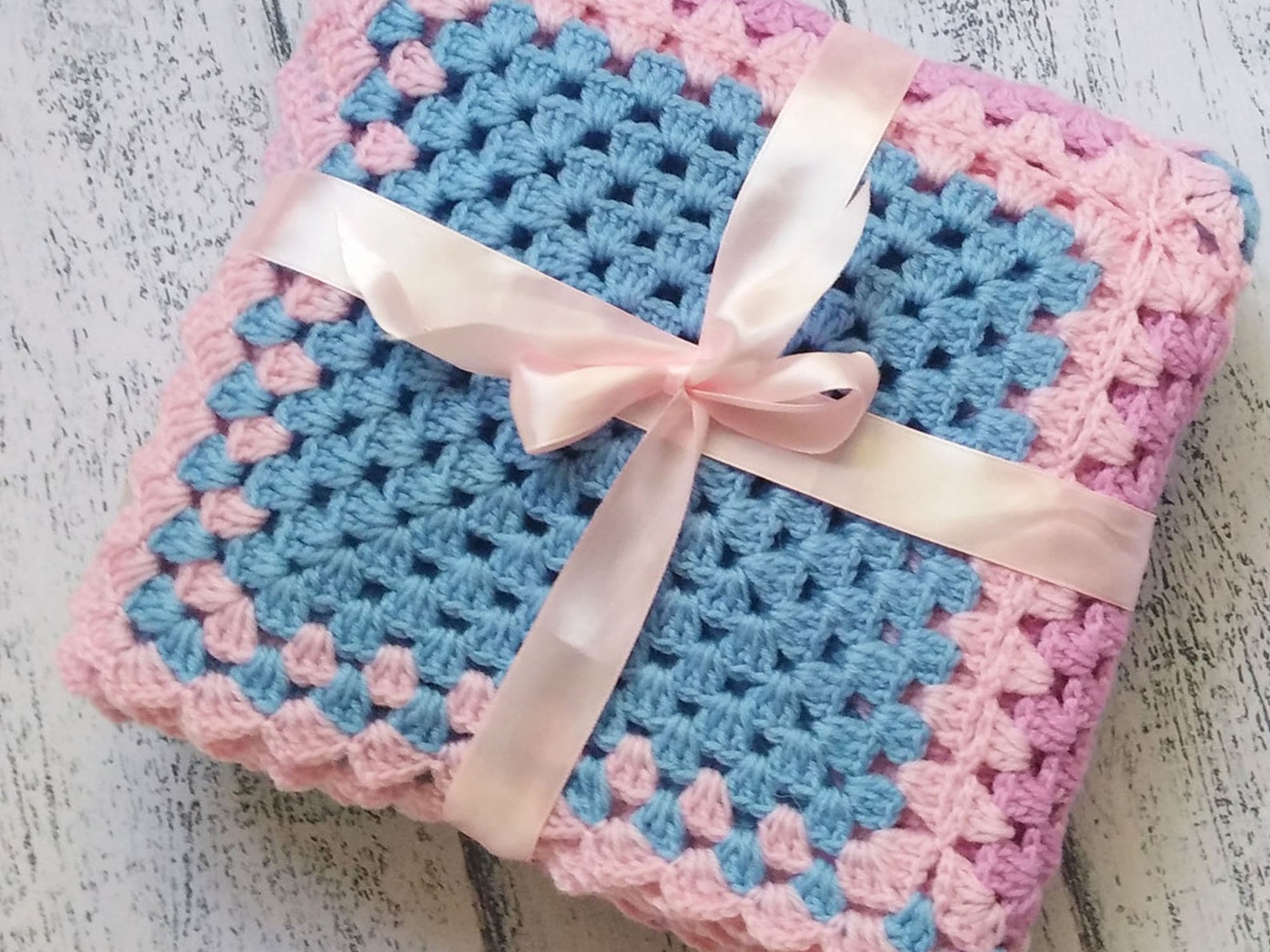 Crochet baby blanket with name baby shower gift personalized Etsy