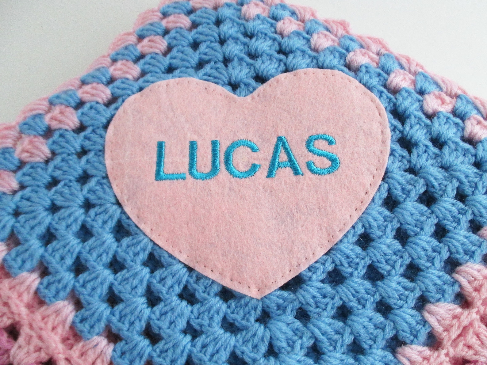 Crochet baby blanket with name baby shower gift personalized Etsy