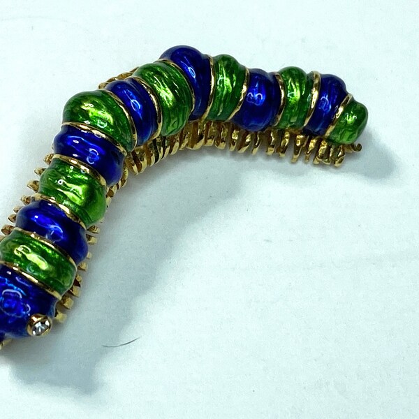 Caterpillar Brooch